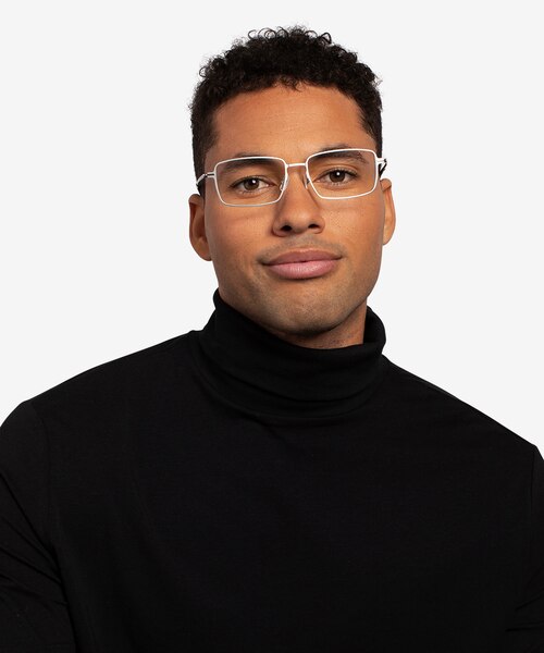Celsius Light Silver Aluminium-alloyMontures de lunettes de vue pour Hommes d'EyeBuyDirect
