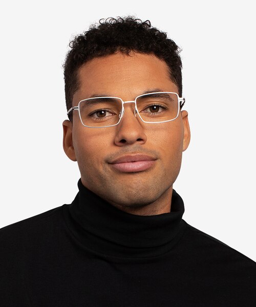 Celsius Light Silver Aluminium AlloyEyeglass Frames for Men from EyeBuyDirect