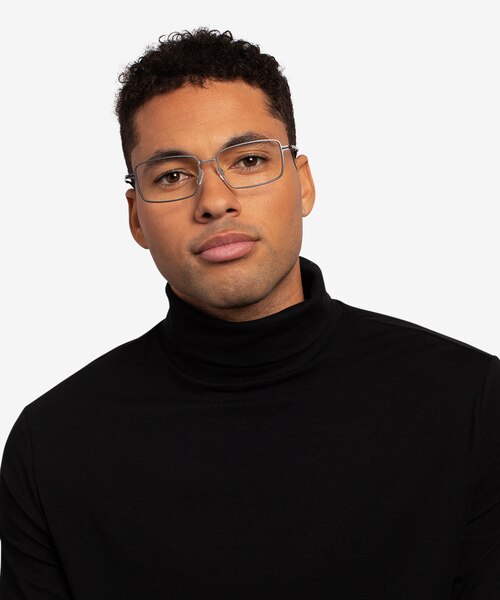 Celsius Gunmetal Aluminium-alloyEyeglass Frames for Men from EyeBuyDirect