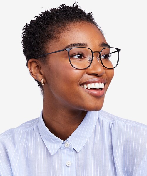 Density Black Aluminium-alloyEyeglass Frames for Women from EyeBuyDirect