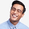 Density Brown & Gold Aluminium-alloyEyeglass Frames for Men from EyeBuyDirect