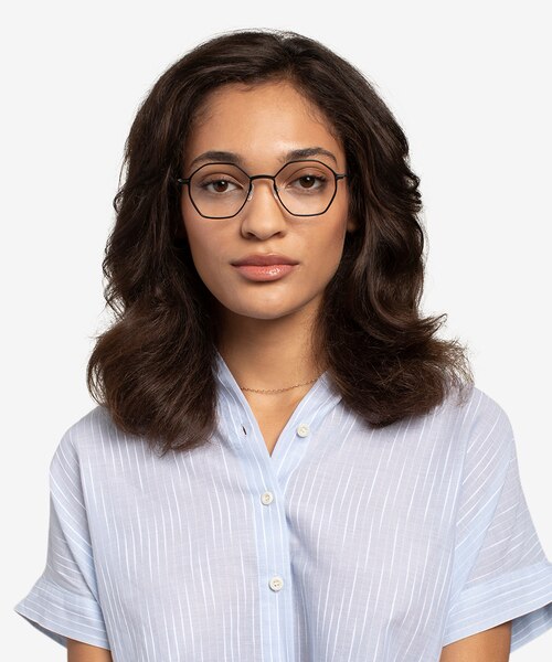 Alloy Black Aluminium-alloyEyeglass Frames for Women from EyeBuyDirect