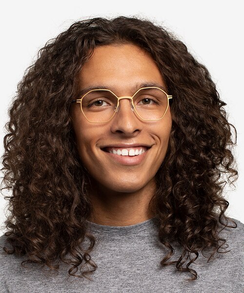Alloy Gold & Black Aluminium AlloyEyeglass Frames for Men from EyeBuyDirect