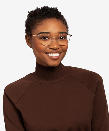 Light Gold Trance -  Metal Eyeglasses