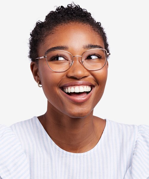 Moment Rose Gold MetalEyeglass Frames for Women from EyeBuyDirect