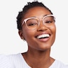 Gem Pink Rose Gold MétalMontures de lunettes de vue pour Femmes d'EyeBuyDirect