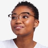Gem Black Gold MetalEyeglass Frames for Women from EyeBuyDirect