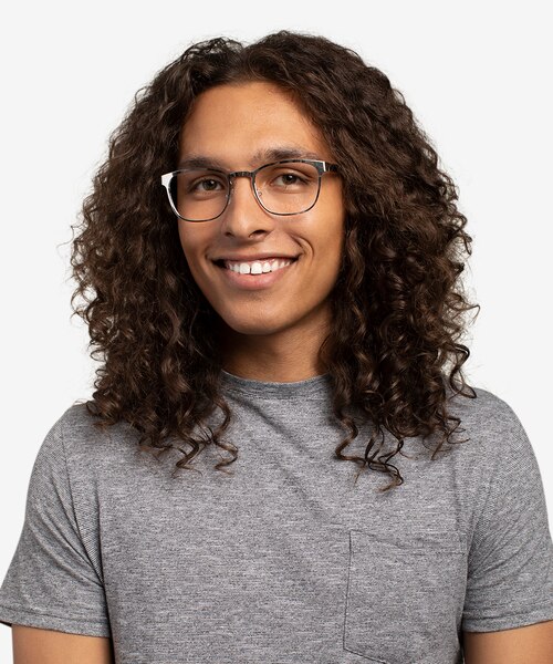 Bellamy Silver MetalEyeglass Frames for Men from EyeBuyDirect