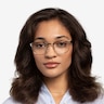Bellamy Light Gold MetalEyeglass Frames for Women from EyeBuyDirect