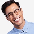 Bellamy Shiny Black MetalEyeglass Frames for Men from EyeBuyDirect