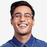 Music Black Gold MétalMontures de lunettes de vue pour Hommes d'EyeBuyDirect