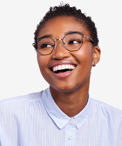 Music Black Gold MétalMontures de lunettes de vue pour Femmes d'EyeBuyDirect