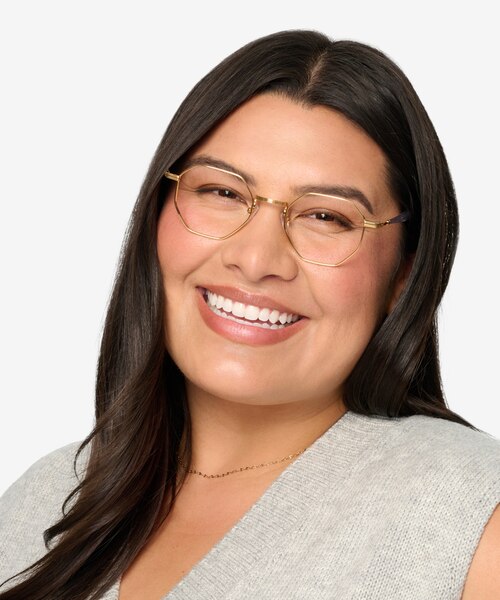 Music Gold Clear MetalEyeglass Frames for Women from EyeBuyDirect