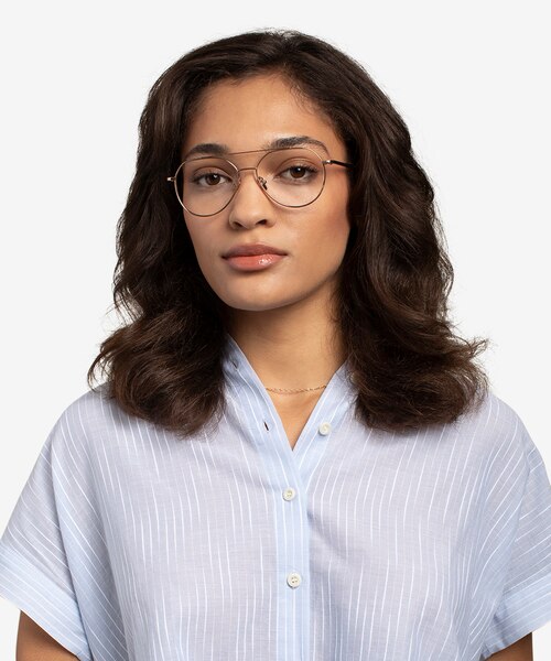 Benny Rose Gold MetalEyeglass Frames for Women from EyeBuyDirect