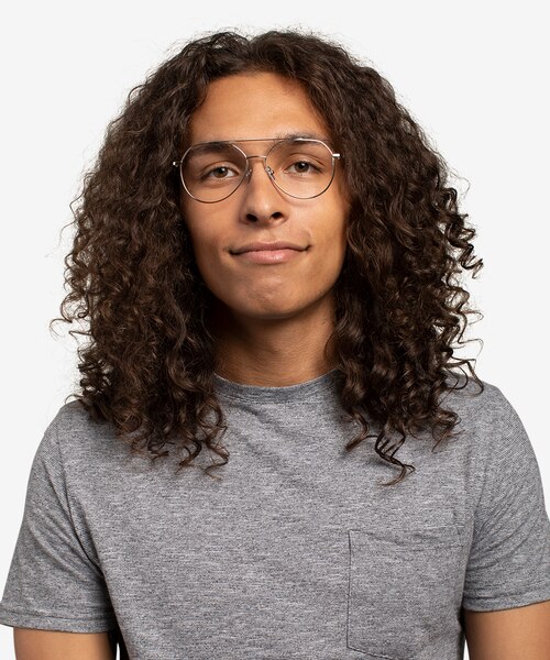 Benny Silver MetalEyeglass Frames for Men from EyeBuyDirect