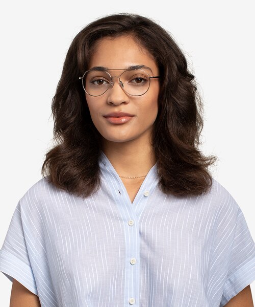 Benny Silver MetalEyeglass Frames for Women from EyeBuyDirect