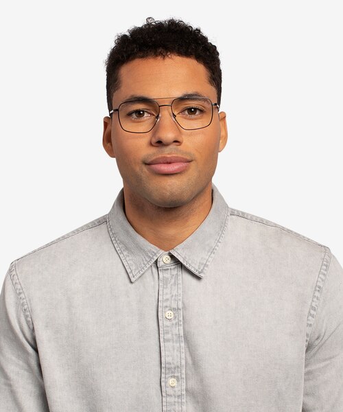 Focal Black MetalEyeglass Frames for Men from EyeBuyDirect
