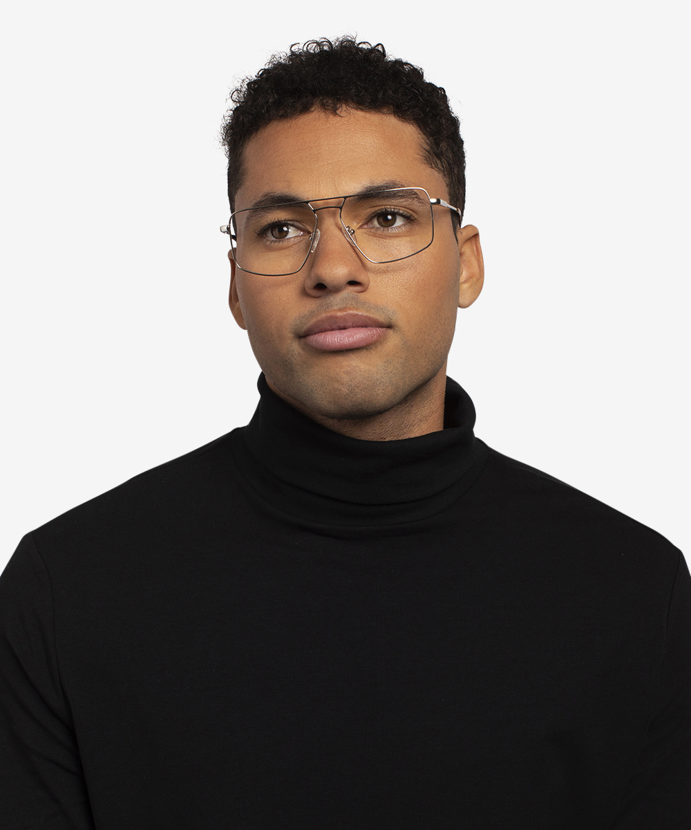 Orson Aviator Silver Glasses for Men Eyebuydirect Canada
