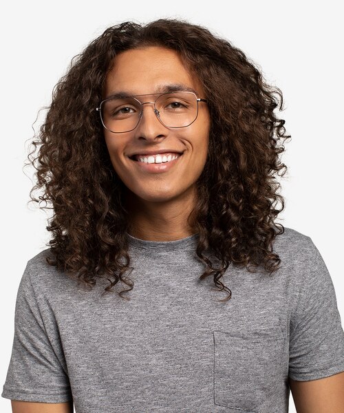 Morrison Silver MetalEyeglass Frames for Men from EyeBuyDirect