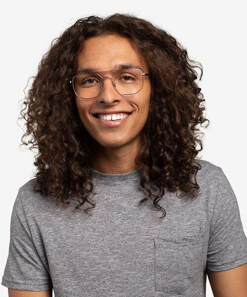 Morrison Gold MetalEyeglass Frames for Men from EyeBuyDirect