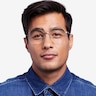 Etymology Light Gold MetalEyeglass Frames for Men from EyeBuyDirect