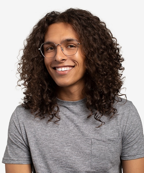 Etymology Silver MetalEyeglass Frames for Men from EyeBuyDirect