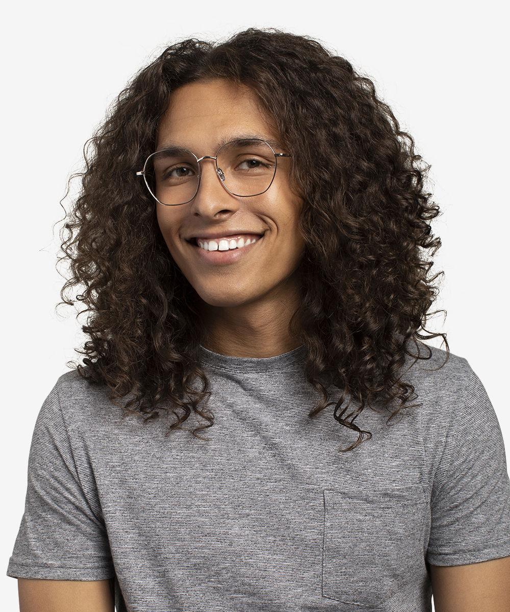 Etymology Square Silver Full Rim Eyeglasses Eyebuydirect Canada