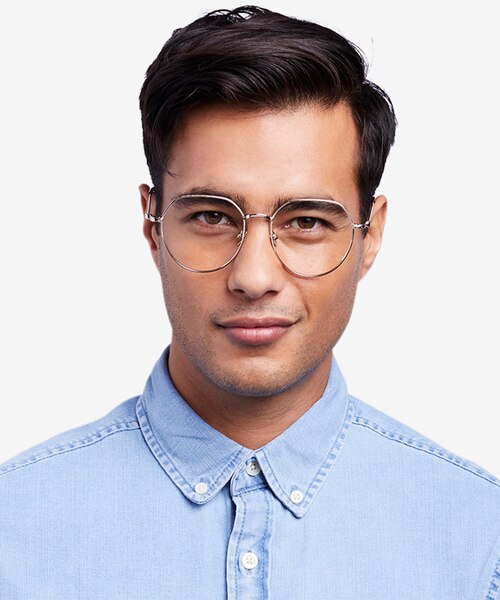 Emotion Light Gold MetalEyeglass Frames for Men from EyeBuyDirect