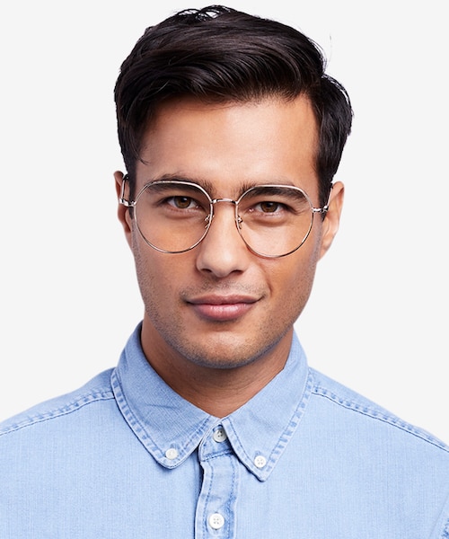 Emotion Light Gold MetalEyeglass Frames for Men from EyeBuyDirect