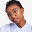 Emotion Light Gold MetalEyeglass Frames for Women from EyeBuyDirect