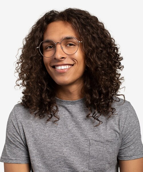 Emotion Silver MetalEyeglass Frames for Men from EyeBuyDirect