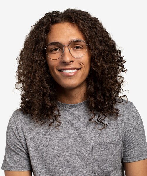 Emotion Brushed Gunmetal MetalEyeglass Frames for Men from EyeBuyDirect