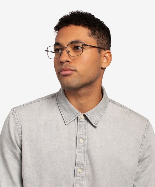 Master Gunmetal MetalEyeglass Frames for Men from EyeBuyDirect
