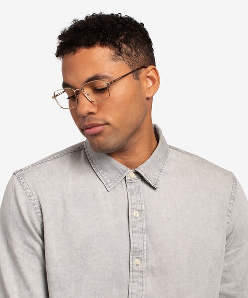 Master Doré MétalMontures de lunettes de vue pour Hommes d'EyeBuyDirect