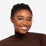 Feather Rose Gold MetalEyeglass Frames for Women from EyeBuyDirect