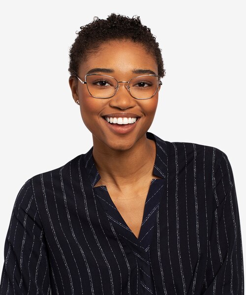 Exquisite Argenté MétalMontures de lunettes de vue pour Femmes d'EyeBuyDirect