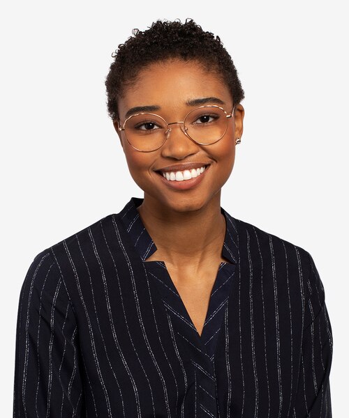 Cloud Rose Gold MetalEyeglass Frames for Women from EyeBuyDirect