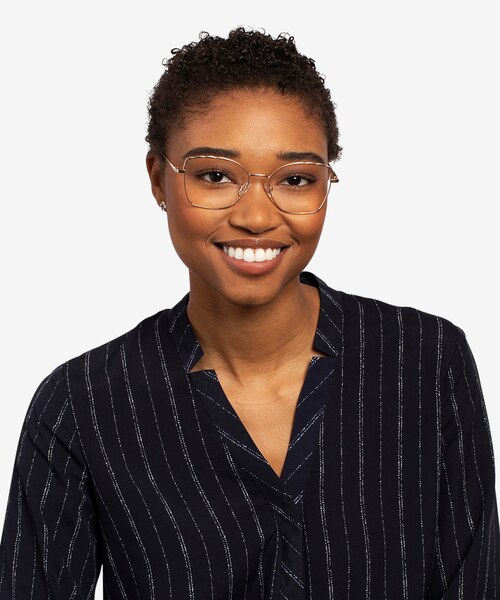 Rapture Rose Gold MetalEyeglass Frames for Women from EyeBuyDirect