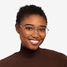 Nimble Silver & Purple MetalEyeglass Frames for Women from EyeBuyDirect