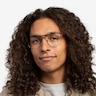 Dynamic Matte Black MetalEyeglass Frames for Men from EyeBuyDirect