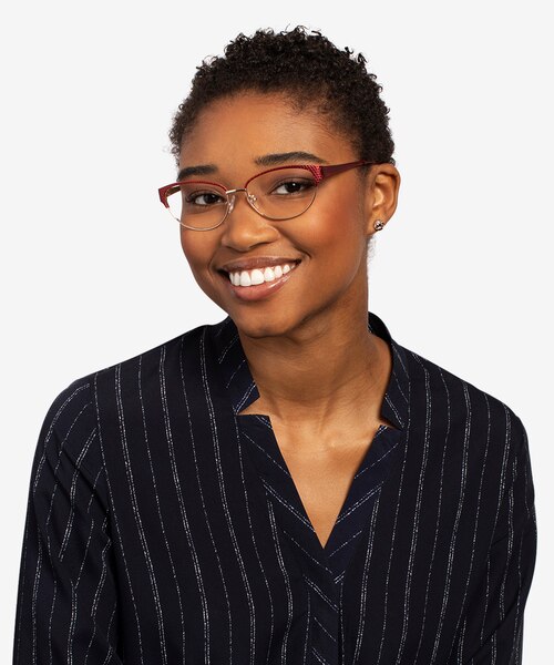 Experience Red Gold MetalEyeglass Frames for Women from EyeBuyDirect