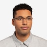 Quest Bronze Silver MetalEyeglass Frames for Men from EyeBuyDirect