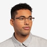 Quest Black Gold MetalEyeglass Frames for Men from EyeBuyDirect