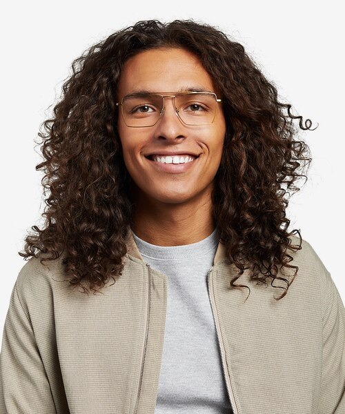 Perspective Bronze MétalMontures de lunettes de vue pour Hommes d'EyeBuyDirect