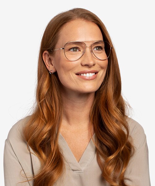 Aesthetic Gold MetalEyeglass Frames for Women from EyeBuyDirect