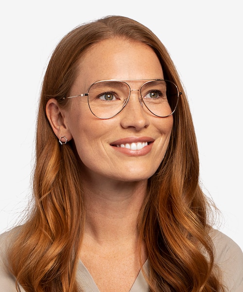 Aesthetic Gold MetalEyeglass Frames for Women from EyeBuyDirect