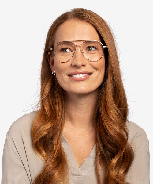 Jerrie Gold MetalEyeglass Frames for Women from EyeBuyDirect