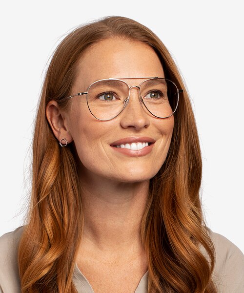 Jerrie Silver MetalEyeglass Frames for Women from EyeBuyDirect