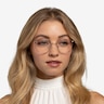 Haiku Golden MetalEyeglass Frames for Women from EyeBuyDirect