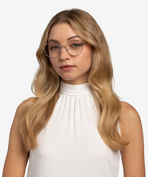 Haiku Silver MetalEyeglass Frames for Women from EyeBuyDirect